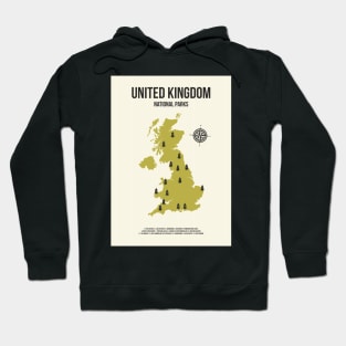 United Kingdom National Parks Map Hoodie